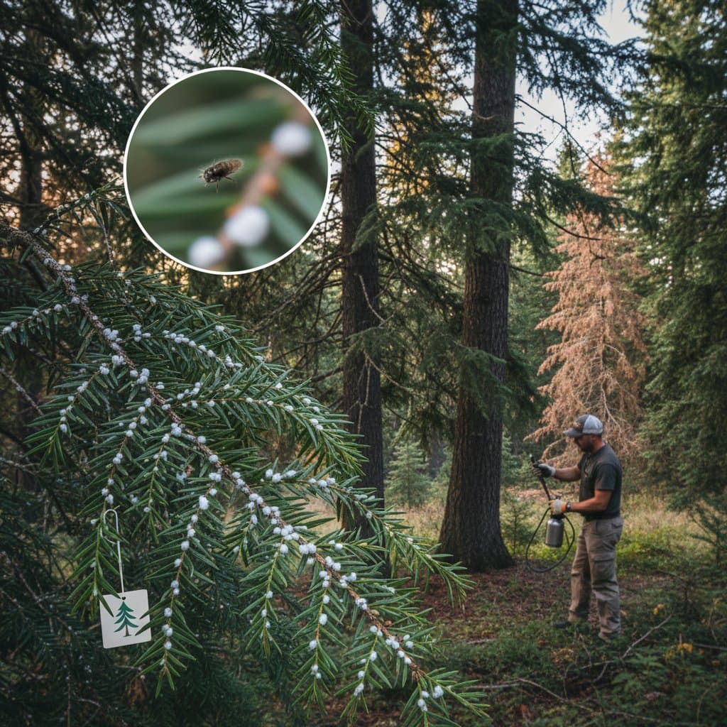 Hemlock Woolly Adelgid Confirmed in 8 New Counties