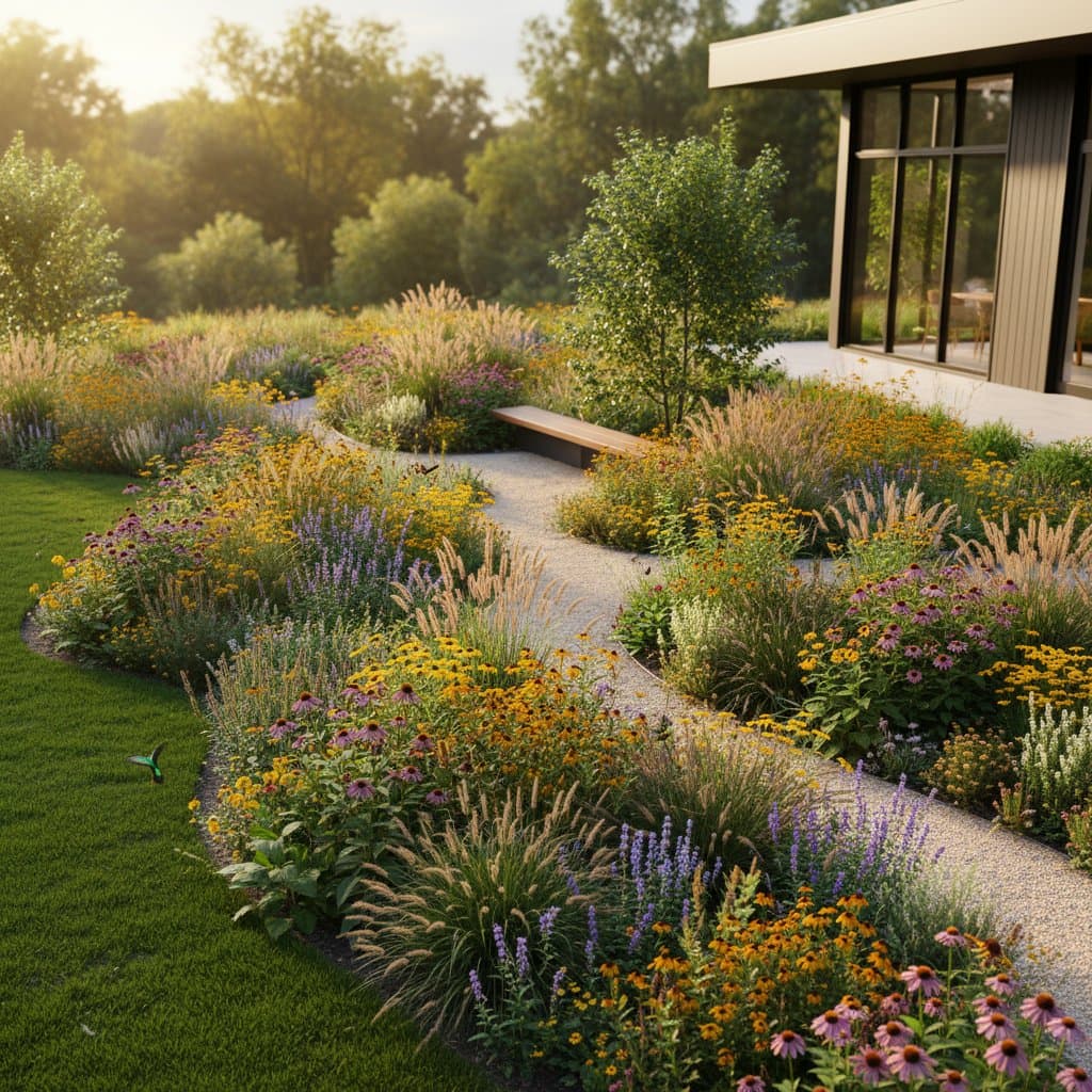 Pollinator Gardens Slash Lawn Costs by 30 Percent