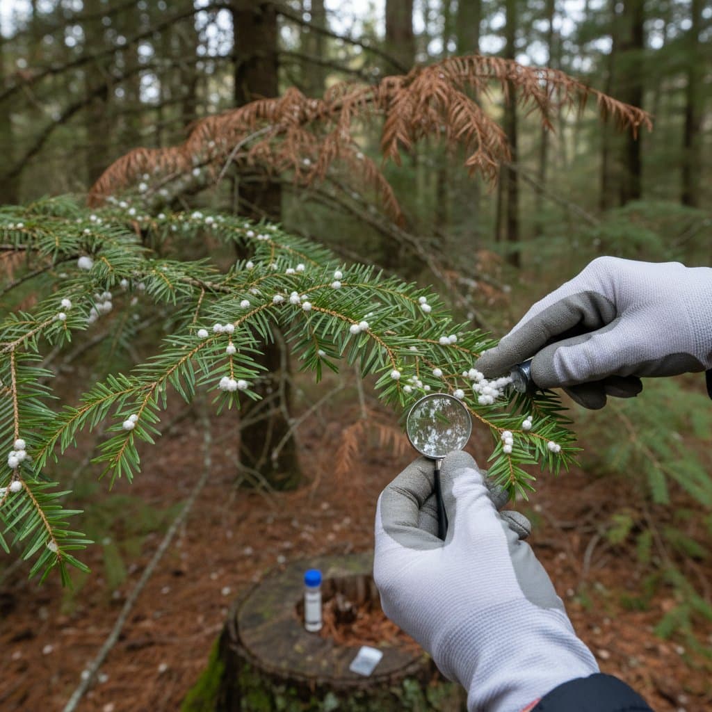 Hemlock Woolly Adelgid Threatens Midwest Trees