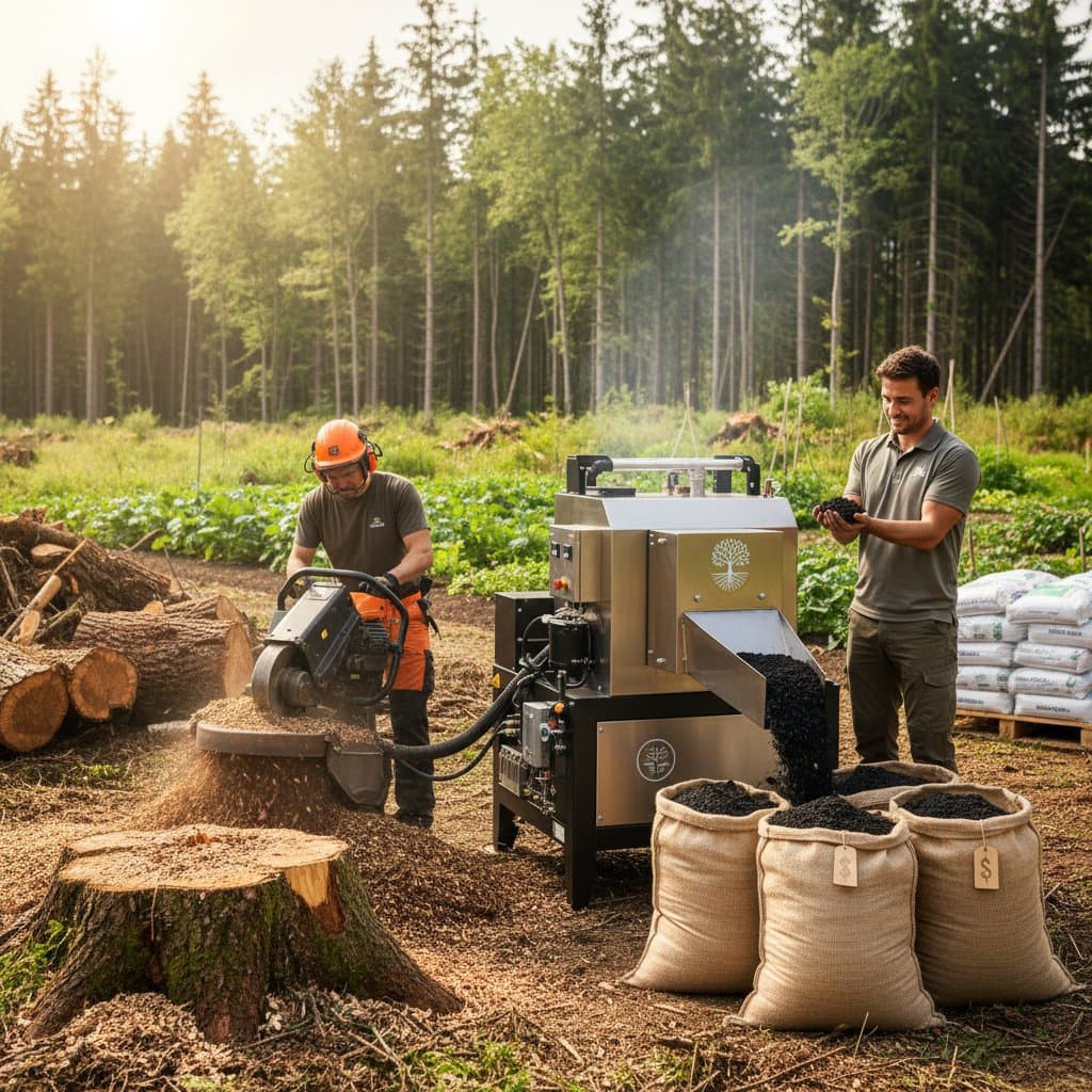Stump Waste to $400/Ton Biochar: Profit Unlocked