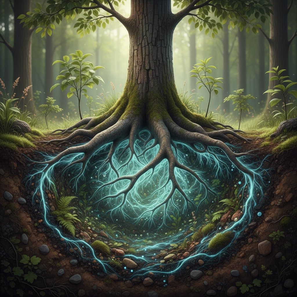 How Underground Fungi Networks Transform Tree Health