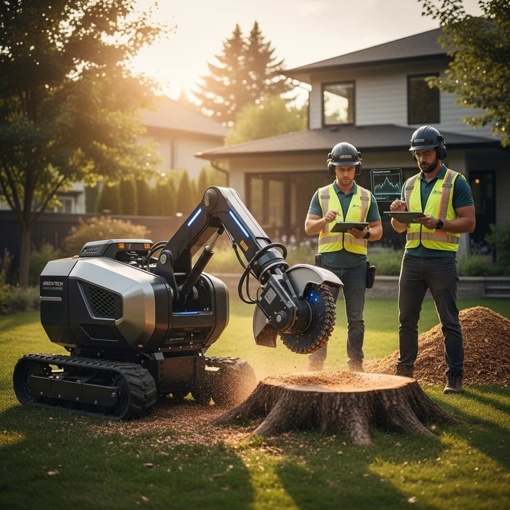 Image for Robotic Stump Grinders Cut Labor Costs in Half