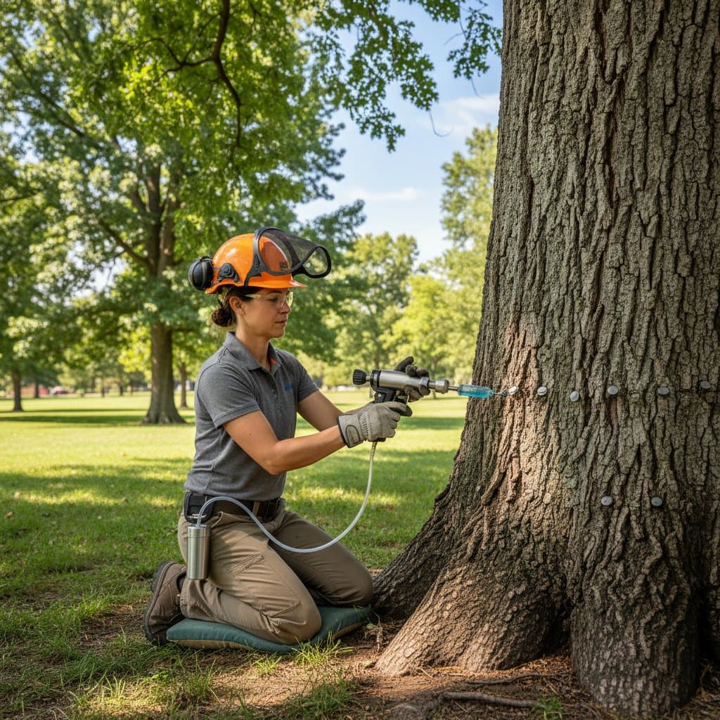 Oak Wilt Injection Treatment Saves Trees Fast