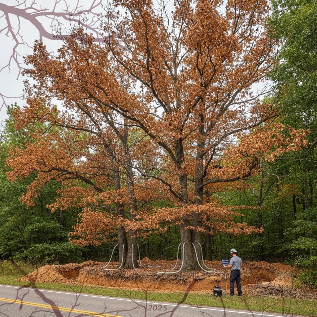 Oak Wilt Kills Red Oaks in Weeks Without Treatment