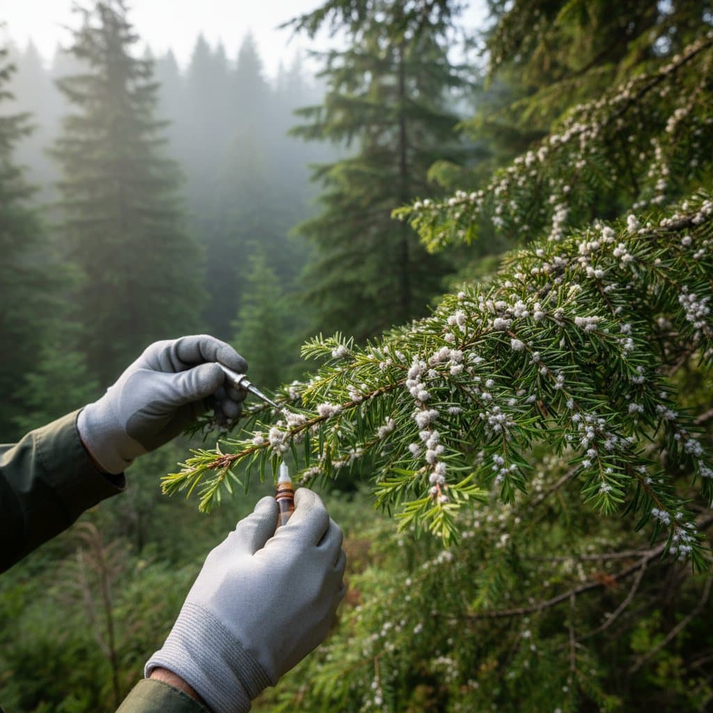 Image for Hemlock Woolly Adelgid Spreads to 8 States: Act Now