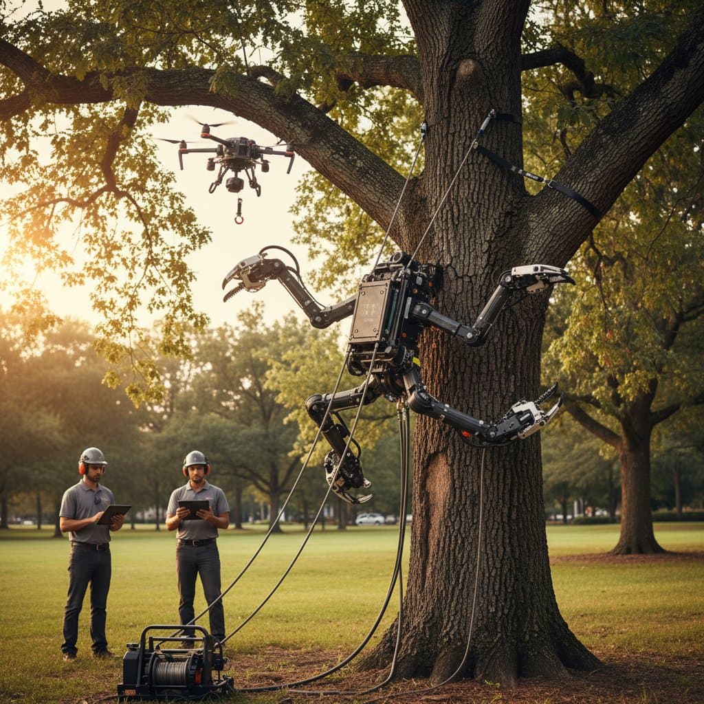 Image for Robotic Climbers Cut Tree Service Costs in Half