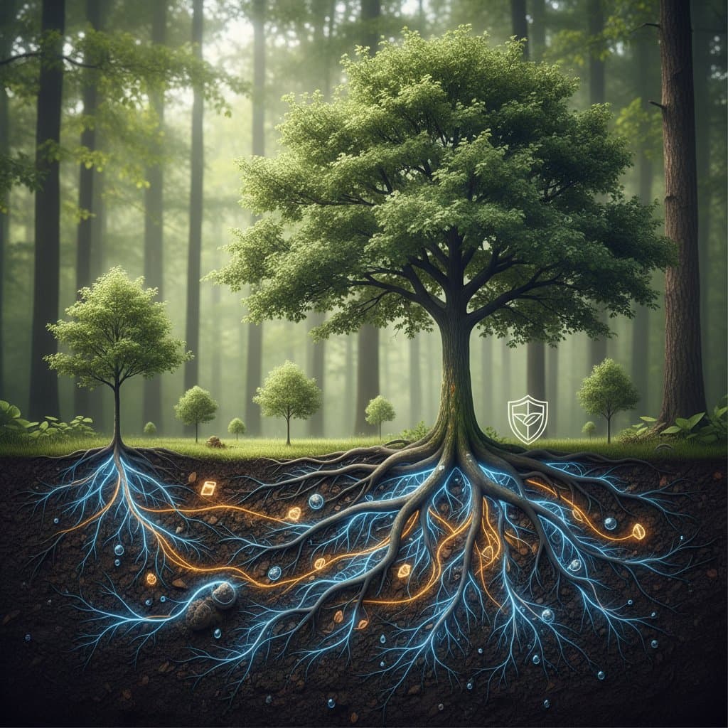 Mycelium Networks Boost Tree Health 65% Naturally