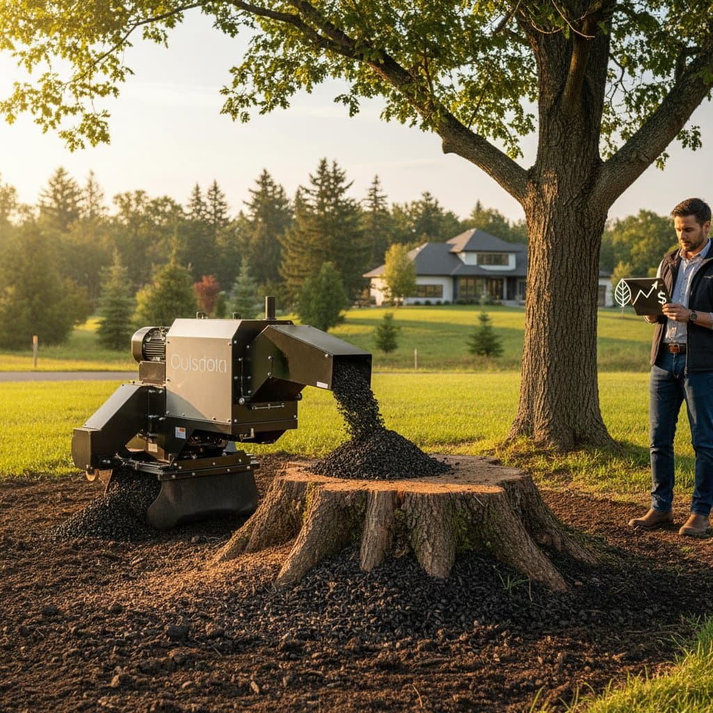 Stump Grinding That Locks Carbon for Centuries
