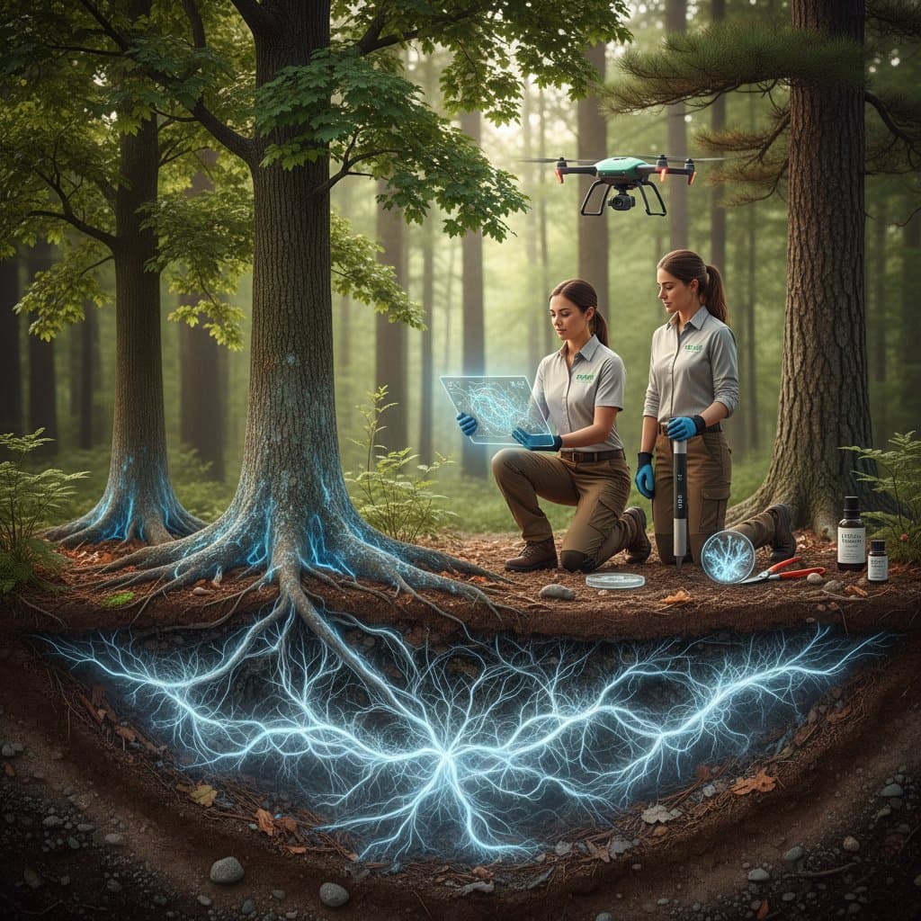 Why Tree Health Depends on Underground Fungal Webs