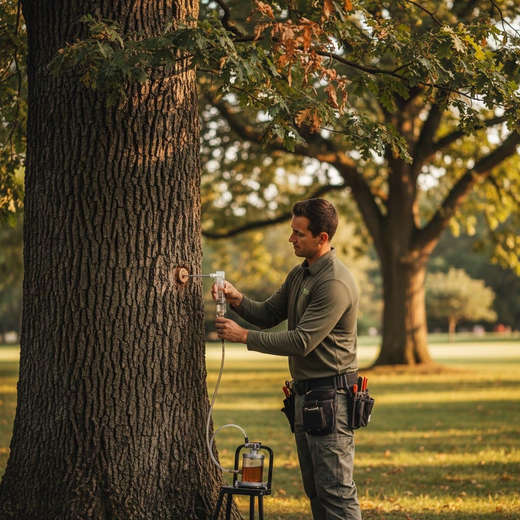 Bio-Fungicide Injections Stop Oak Wilt in Weeks