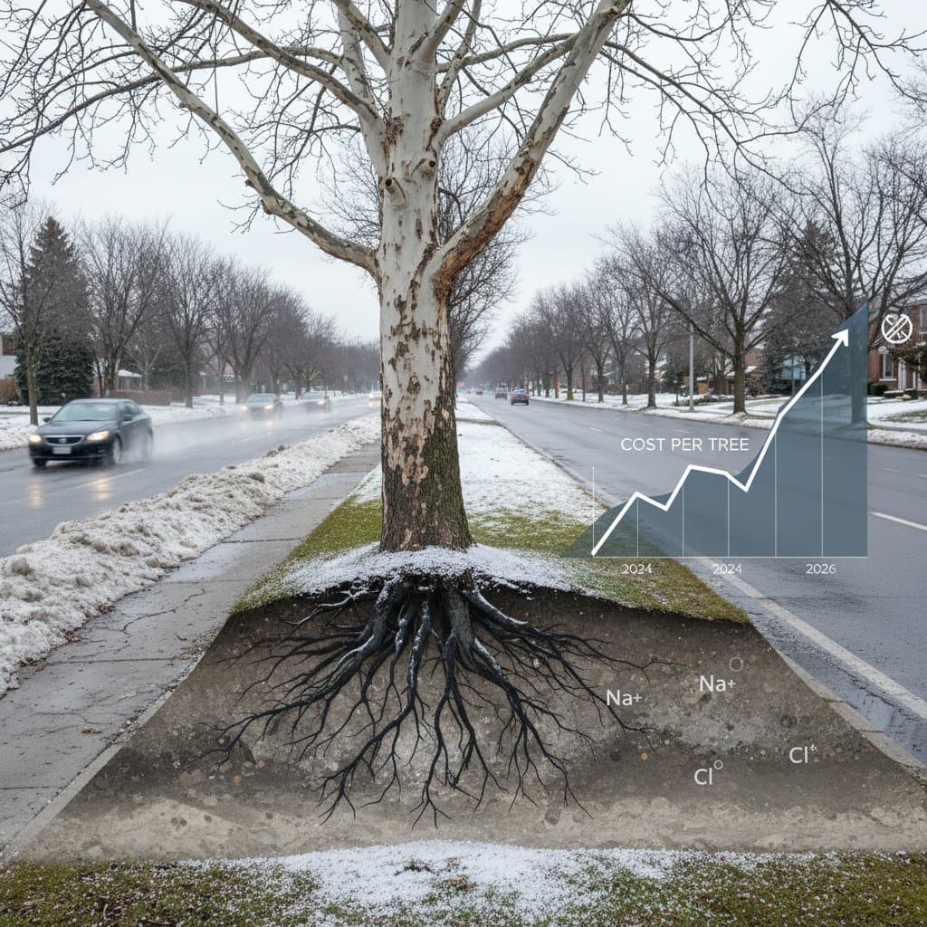 Image for Road Salt Damage Costs $150-$1,200 Per Tree in 2026