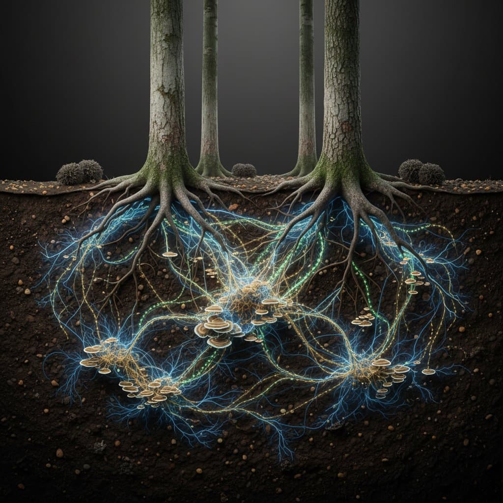 Fungal Networks Transfer Nutrients Between Tree Roots