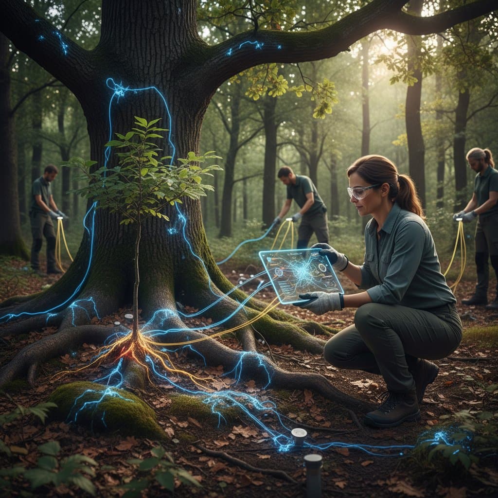 Trees Already Talk Through Underground Fungi Networks