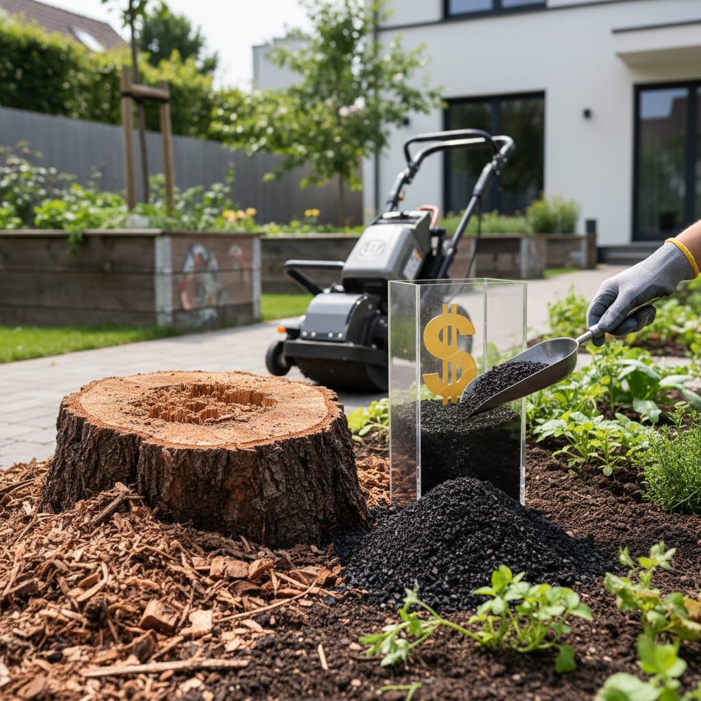 Image for Stump Waste Converts to $500 Biochar for Gardens