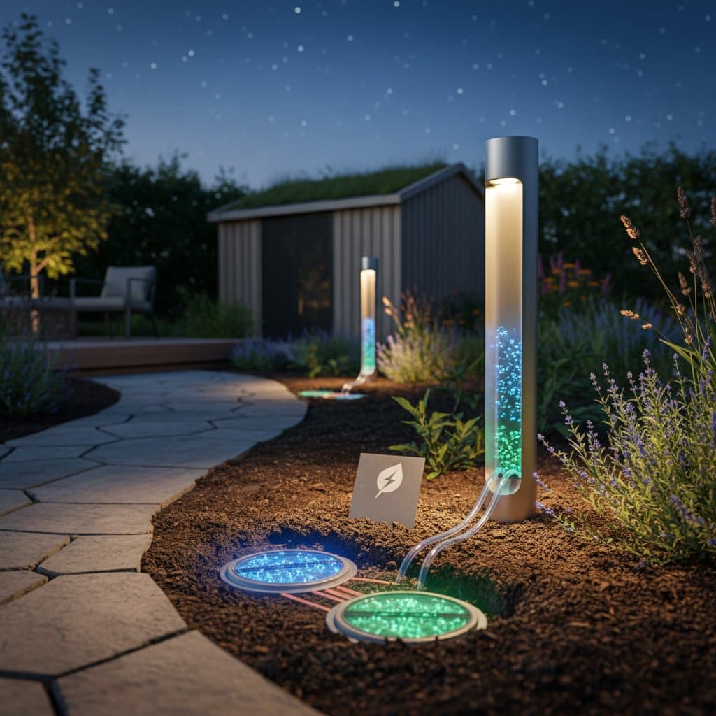 Soil Batteries Generate Free Power for Yard Lights