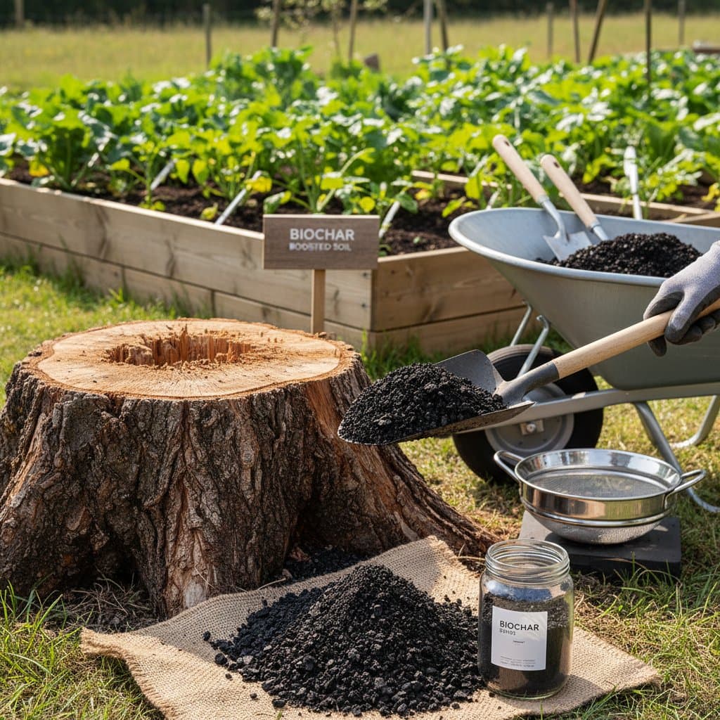 Image for Turn Tree Stump Waste Into Valuable Garden Biochar