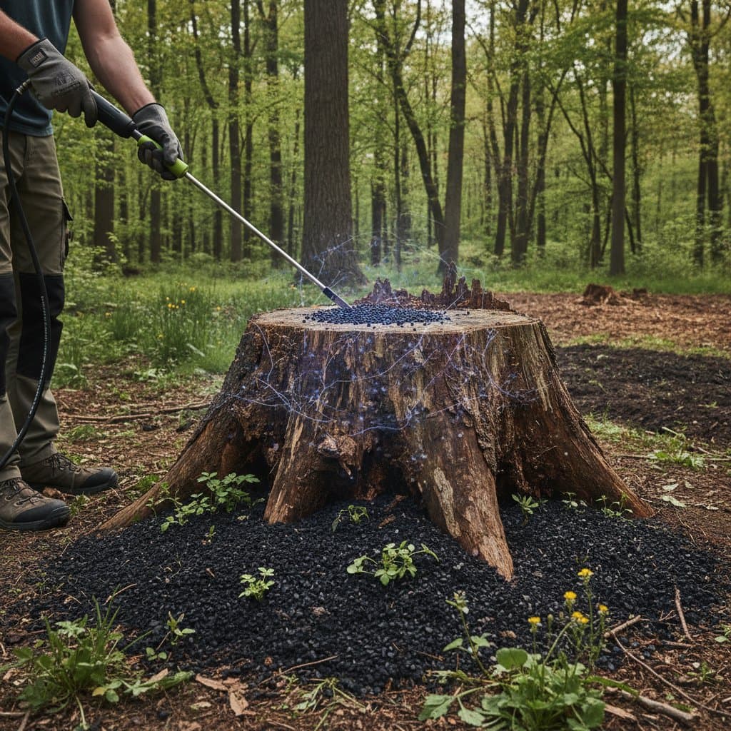 Biochar Injection Cuts Stump Rot Time by 70 Percent