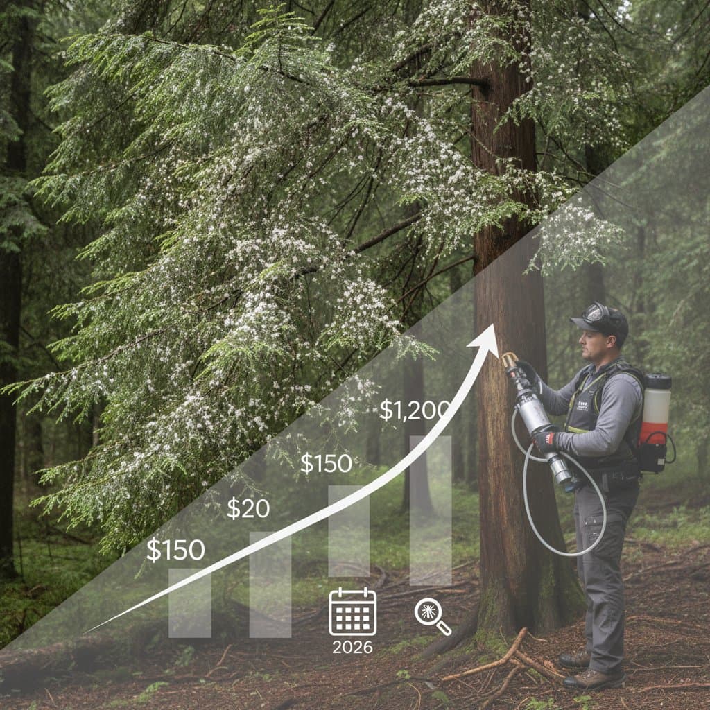 Image for Hemlock Treatment Costs Hit $1,200 Per Tree as Pest Spreads