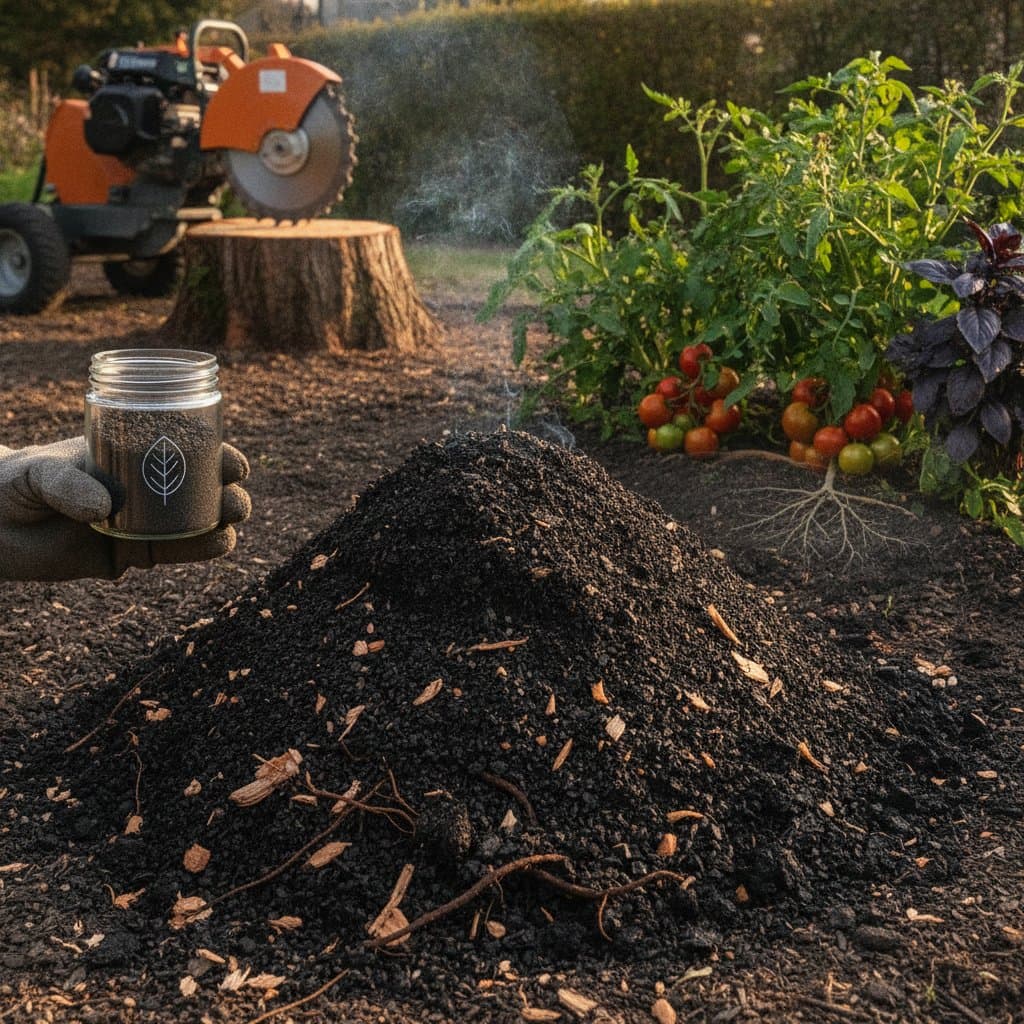 Image for Stump Waste Transforms Into Carbon-Rich Soil Booster