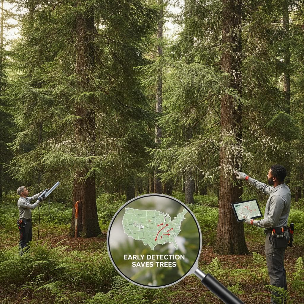 Image for Hemlock Woolly Adelgid: Early Detection Saves Trees