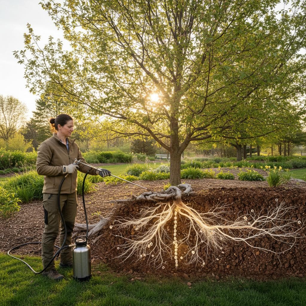 Featured image for Mycorrhizal Fungi Injections Restore Tree Health Underground