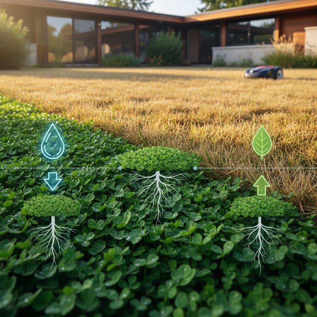 Featured image for Why Micro-Clover Lawns Use 70% Less Water Than Grass