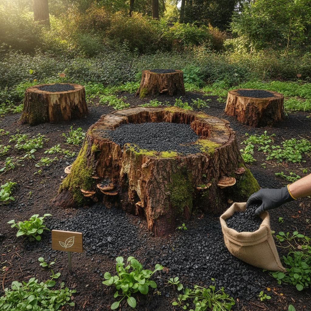 Featured image for Biochar Breaks Down Stumps 3X Faster Than Natural Decay