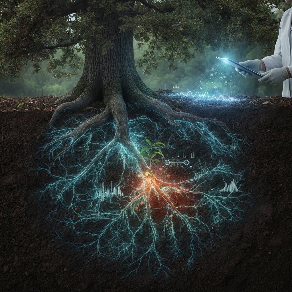 Featured image for How Fungal Networks Signal Tree Stress Early